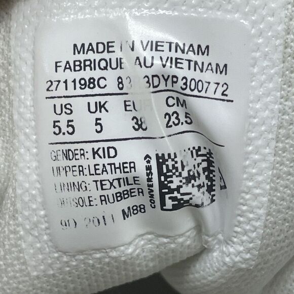 Converse x Roswell Rayguns Sneakers Women's Size 7 271198C Leather HI White - Picture 7 of 9